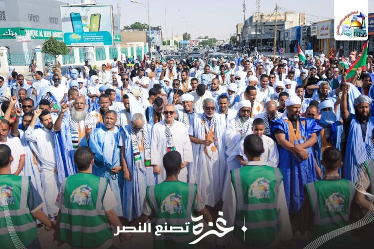 الرباط الوطني ينظم مسيرة غــــــزة تصنع النصر
