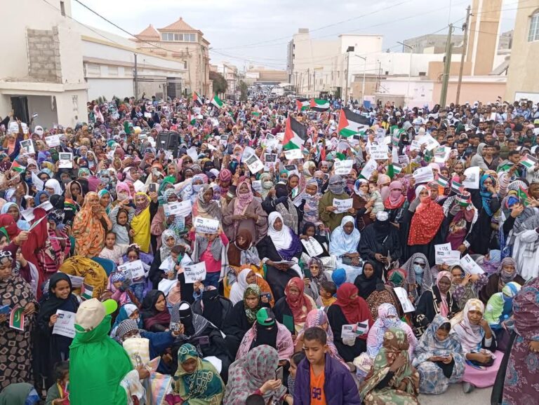 الرباط الوطني فرع نواذيب ينظم مهرجانا حاشدا ضمن الاضراب العالمي لأجل غزة