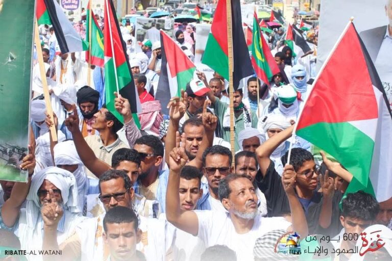 الرباط الوطني ينظم مسيرة جماهرية غـــ..ــزة 600 يوم من الصمود والإباء